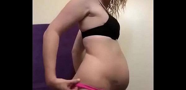  Hot Horny Pregnant Girl Makes You Cum With Ass